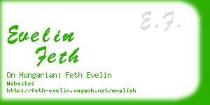 evelin feth business card